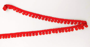 Red Thread Lace, 9 Yards, Embroidery Lace Trims